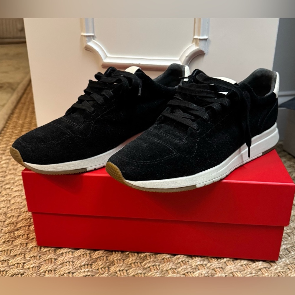 Vince Black Suede Sneakers - Picture 2 of 7